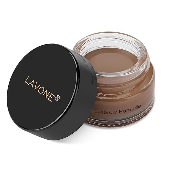 LAVONE Eyebrow Pomade, Waterproof Brow Pomade for Long-lasting - Chocolate | highly pigmented, smudge proof, sweat resistant, natural eyebrow makeup for all skin types and tones, defined brows