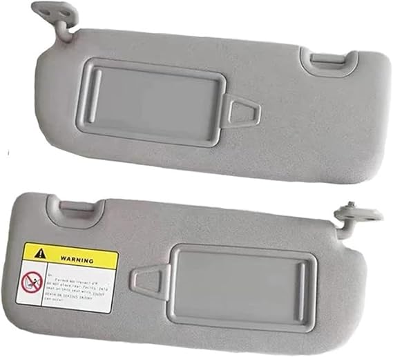 Sun Visor Replacement For Hyundai For Santa Fe IX45 2012-2017 Grey With A Makeup Mirror Front Sunshade(Left and right)