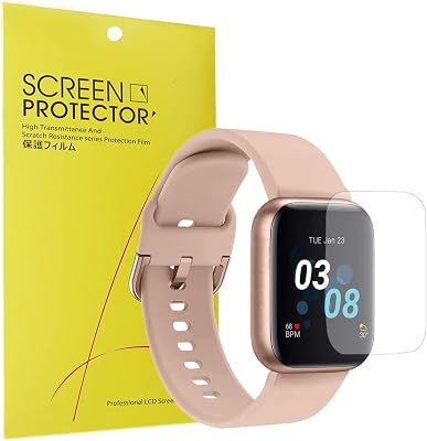Compatible for iTouch Air 3 40mm Screen Protector, Youkei [6 Pack] Full Coverage PET Clear Film Compatible for iTouch Air 3 40mm Smartwatch 6 pack