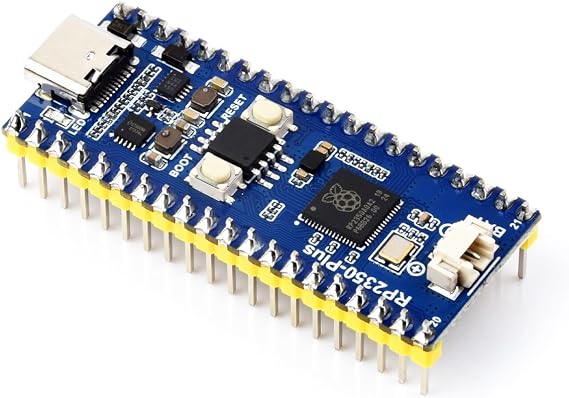 Waveshare RP2350-Plus Development Board, A Low-Cost, High-Performance Pico-Like MCU Board Based On Raspberry Pi RP2350A Dual-core & Dual-Architecture Microcontroller, with Pre-Solder Header, 16MB