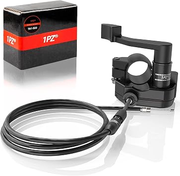1PZ TA1-S22 Heavy Duty 7/8'' 22mm Thumb Throttle Cable Accelerator Handle Assembly For 50cc 70cc 90cc 110cc 125cc 250cc 4 Wheeler ATV Quad Go Kart Baja Mini Pit Bike