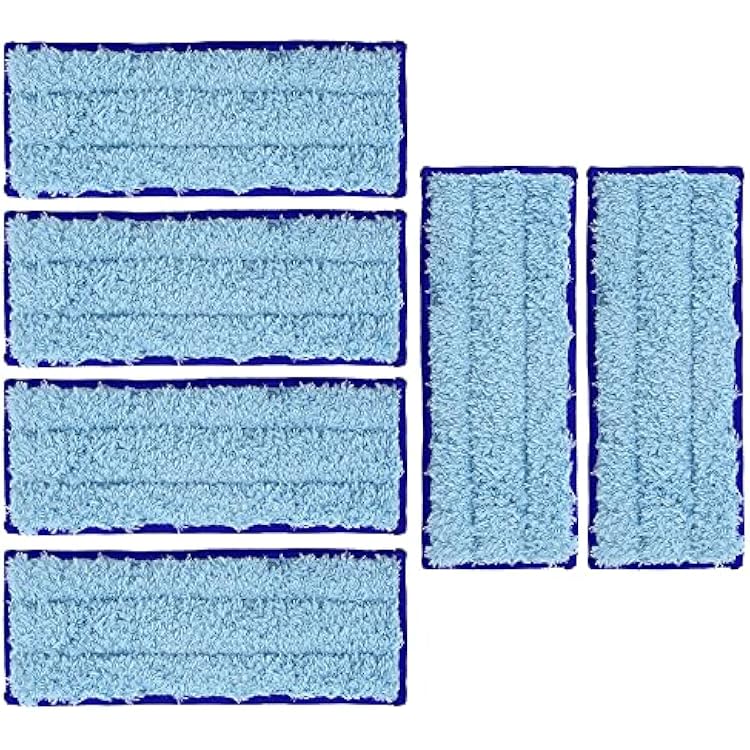 Neutop Replacement Washable & Reusable Wet Mopping Pad Compatible with iRobot Braava Jet 240, 241, 244, 245, 250 Robot Mops, Blue, 6-Pack.