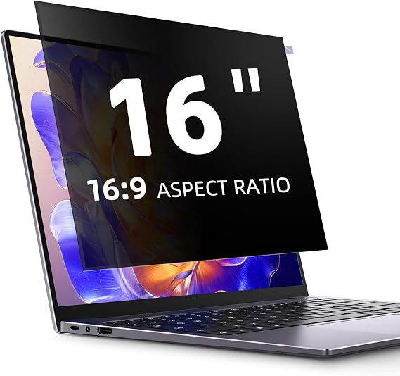 Privacy Screen Protector for 16 Inch Laptop 16:9