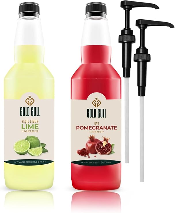 Nar & Lime Aromalı Kahve & Meyve Şurubu 2 x 700 ml.