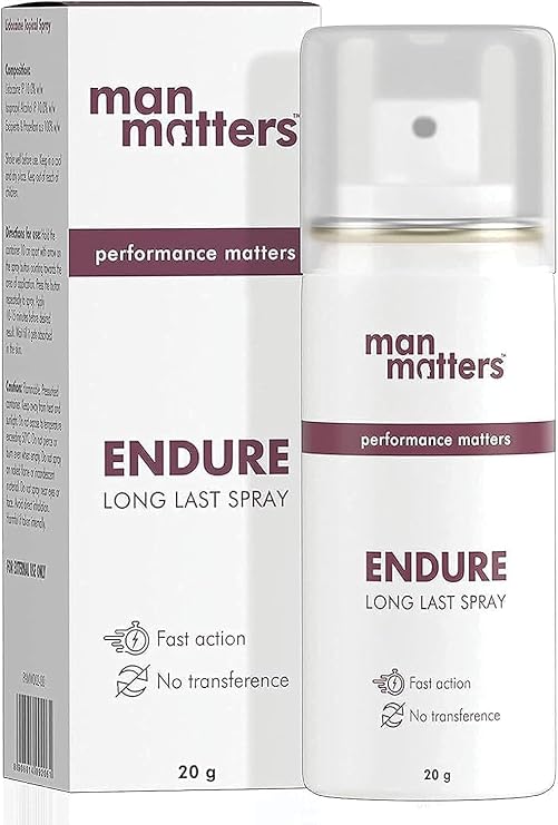 Man Matters Endure Long Last Spray for Men | Safe & Effective | Pack of 1 | 20 Grams