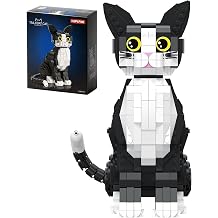 HJPLPXH Tailcoat Cat Micro Mini Building Blocks-801PCS, Home Décor, Cat Gift Idea for Animal-Lovers, Cat Lover Gifts, Collectible Model, Creative Activity, Building Set for Adults & Teens