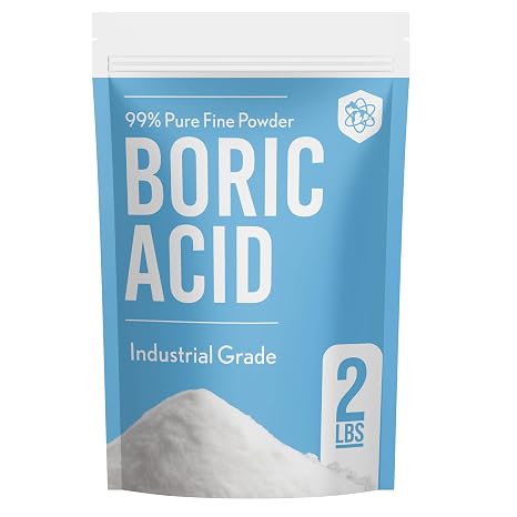 99% Boric Acid Powder - 2lb - Industrial Grade - Fine Powder Boric Acid