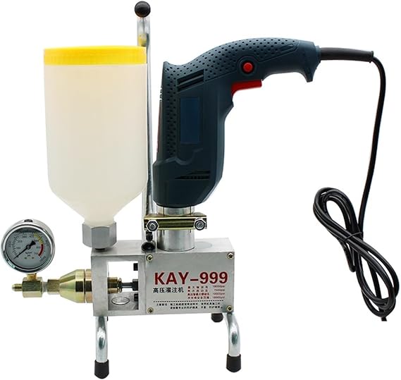 High Pressure Waterproof Grouting Machine 910W Injection Pump Epoxy/Polyurethane Grouting Liquid Leakage Tool Wide Compatibility