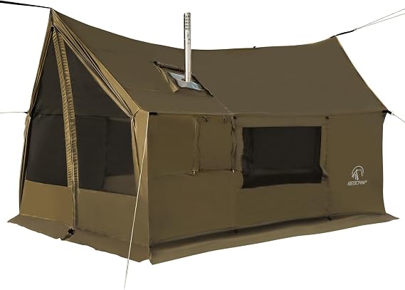 REDCAMP Waterproof & Windproof Large Hammock Hot Tent with Stove Jack 4 Season Tent for Camping, Hiking, Backpacking
