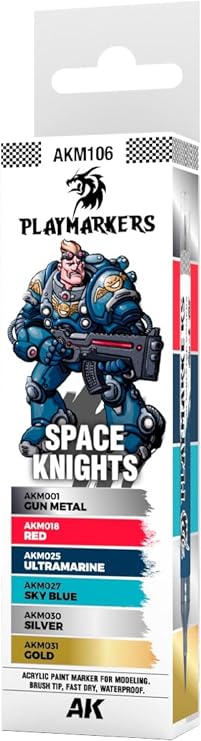 AK Interactive PLAYMARKERS SET AKM106 SPACE KNIGHT (6x)