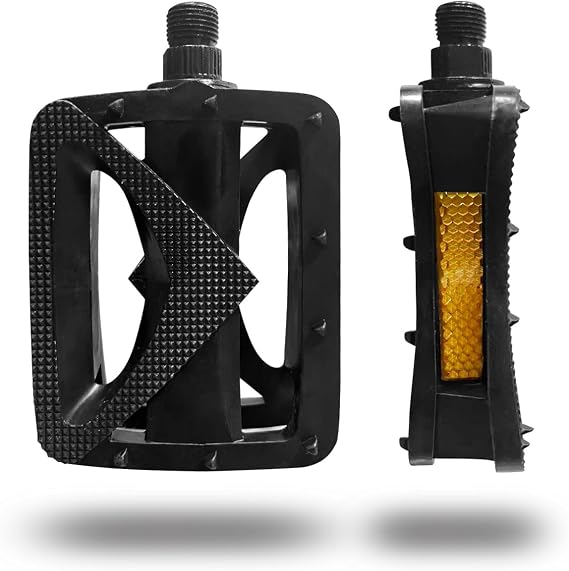 Universal Bike Pedals 9/16" Lightweight Non-Slip HX-192 Bicycle Platform Pedals Easy to Install Fit Most Adult Mountain Bikes MTB Durable Design