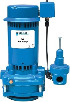 Goulds SJ20 Vertical Deep Water Well Jet Pump, 2 HP, Single Phase, 230 V.