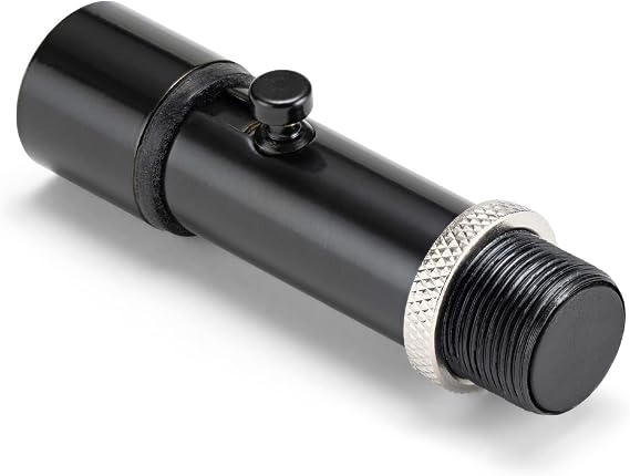 On-Stage QK-2B Quik-Release Mic Adapter (For Quick, Easy Microphone Interchange, Screwless Mount with Push-Button Release and Click-Together Connection, 5/8"-27 Threading, Shock Absorbent, Black.