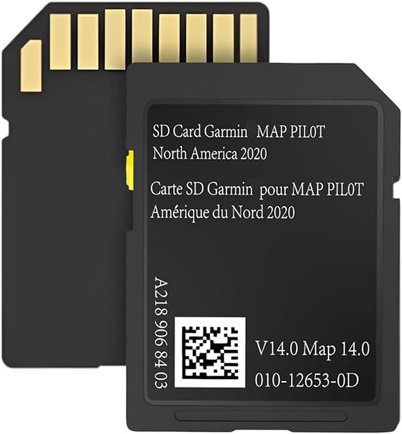 Latest Navigation Memory Card A2189068403 Compatible with Mercedes Garm./Pilot,GLA/GLC/CLA/AMG/A/B/C/E-Class,Version 14.0 (MAP 14.0) Only fit for The Audio 20 (Code 522) NTG,Can/Mex/USA Maps