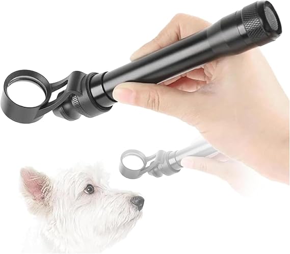 Handheld Slit Lamp Microscope, Portable LED with 5X Magnification, Adjustable Slit Design for Ophthalmic Exams in Pet Hospitals, Labs & Schools