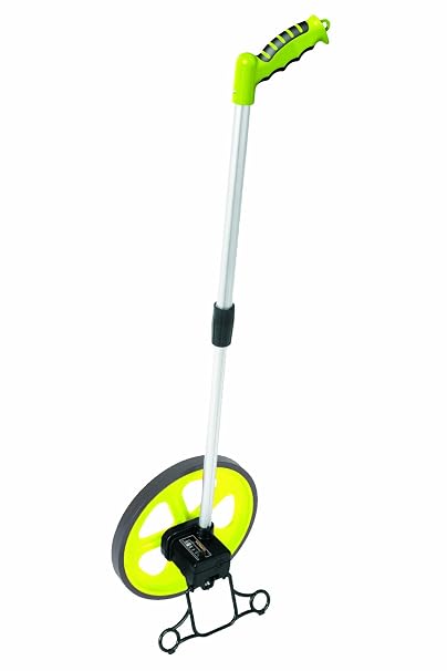 Mutual 17701 W31 Series Komelon Mechanical Measuring Wheel with Kickstand, 10" Diameter, Meters/Centimeters