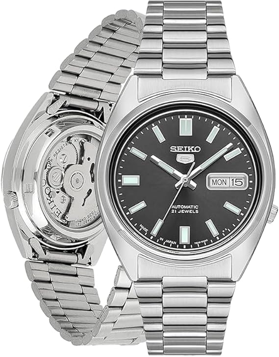 Seiko Unisex-Uhr Analog Automatisch mit Edelstahlarmband – SNXS79K