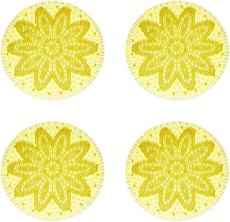 Rulopak Mini Urinal Strainer Odor Remover Lemon Scented 4 Pieces,1381