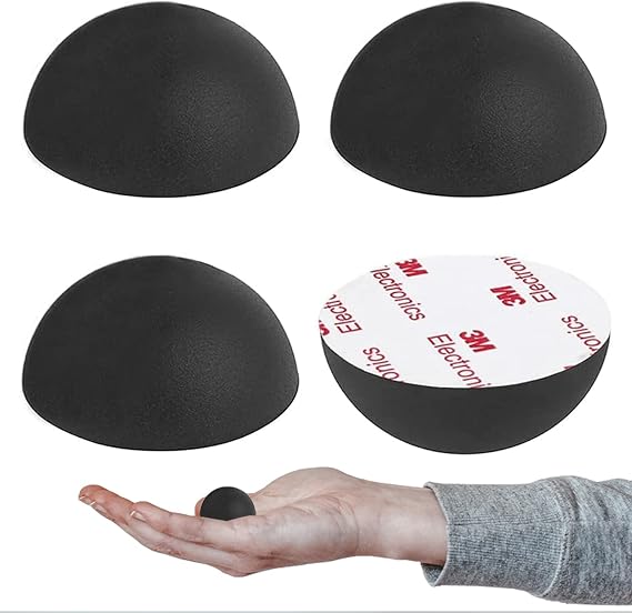 1.25" Subwoofer Speaker Isolation Pad with Adhesive Rubber Feet, 4 Packs | Reduce Vibration and Noise, Silicone Hemisphere Isolation Pads, Fits Subwoofers, Speakers, Turntables, Amps, Audio Equipment