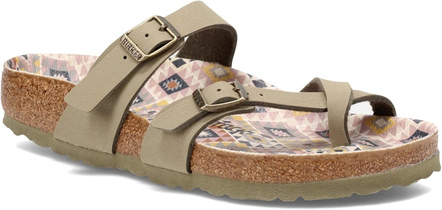 Birkenstock Mayari Vegan Ethno Sandal Khaki Birkibuc 37 R EU 6
