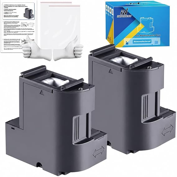 Maintenance Box 2-Pack No Screwdriver Included Replacement for Epson
