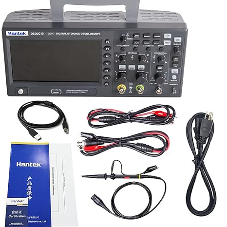 Hantek Qingdao 2CH Handheld Oscilloscope Hantek DSO2D10 DSO2C10 Oscilloscope 2 Channels 1000MHZ DSO2D15 DSO2C15 Oscilloscope 150MHz 2D15 and 2D10 Built in Signal Generator(DSO2D10)