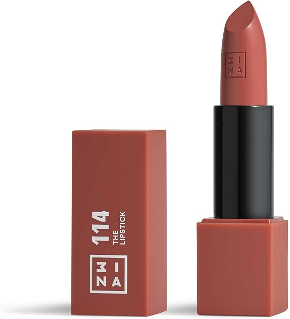 3INA - The Lipstick 114 - Terracotta brown - Matte Creamy Lip Colour