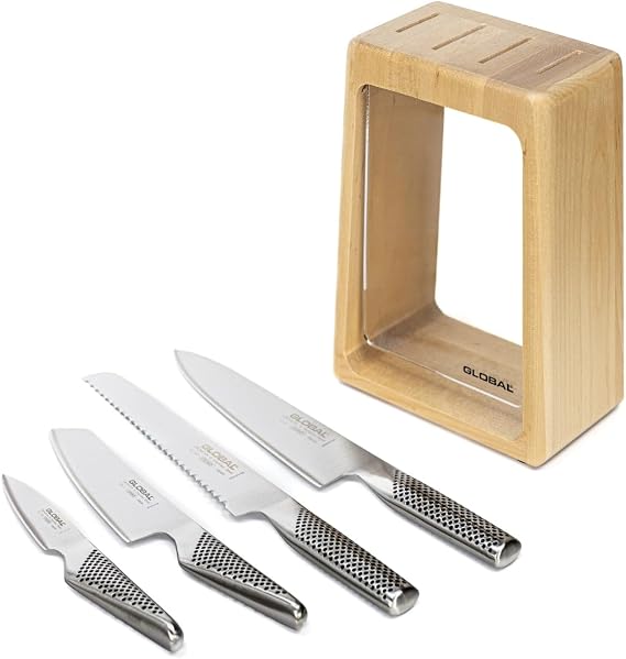 Global Hashira 5pc Knife Block Set