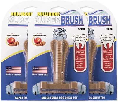 Bullibone Nylon Dog Chew Toy Spin-a-Bone - Interactive Dog Toy, Triggers Natural Instincts, and Improves Oral Health
