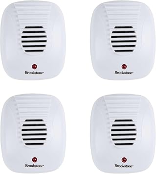 Brookstone Ultrasonic Pest Repeller - 4 Pack - Safe & Effective Chemical Free Pest Deterrent for Home