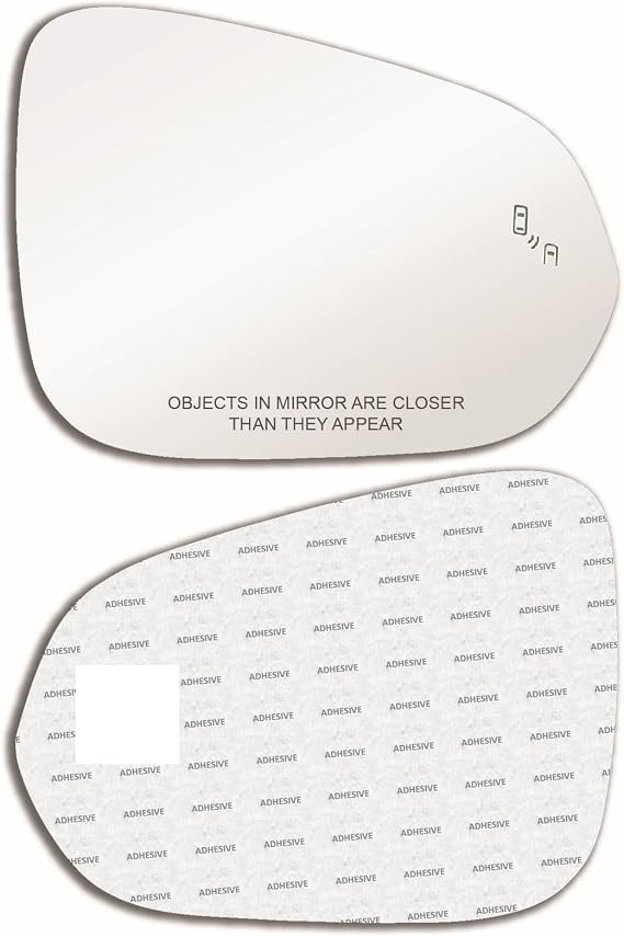 Replacement Blind Spot Mirror Glass with Adhesive for 2016-2026 Lexus NX250 NX300 NX300h NX350 NX350h NX450h+ RX350 RX350L RX450h RX450hL Passenger Side Right