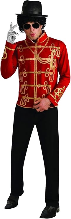 Rubies mens Michael Jackson Value Red Military Costume Jacket