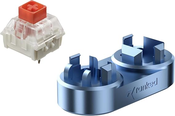 Bundle of 10 Kailh Box Red Switches for Mechanical Gaming Keyboards & Ranked Premium CNC Machined Switch Opener
