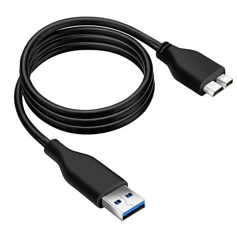 SaiTech IT 3 Feet USB 3.0 Type-A to Micro-B Cable, Black
