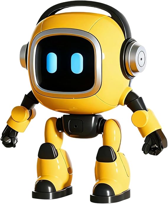 AI Robot - Emo Robot | Emotion Recognition Technology Smart Intelligent Learning Toys, Voice Control Singing Dancing Repeating And Recording Roboot Toy For 3-8 Year Old