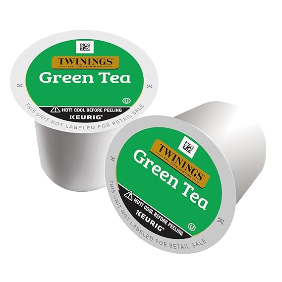 Twinings Green Tea K-Cup Pods for Keurig, 56 CT Box (1 Pack) | Pure, Smooth, Fresh & Aromatic Green Tea, Naturally Caffeinated, 56 K-Cups, For Single- Serve Brewers, Enjoy Hot or Iced