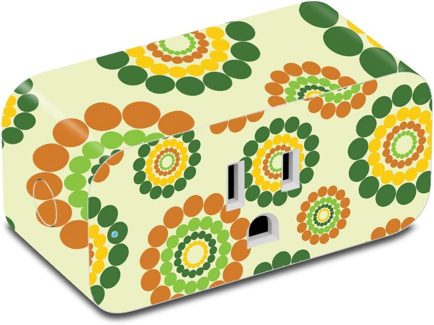 MightySkins Skin Compatible with Amazon Smart Plug - Hippie Flowers | Protective, Durable, and Unique Vinyl Decal wrap Cover | Easy to Apply, Remove, and Change Styles | Made in The USA