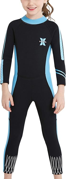 DIVE & SAIL Kids 2.5mm Wetsuit Long Sleeve One Piece UV Protection Thermal Swimsuit