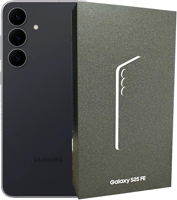 Samsung Galaxy S25 FE 5G SM-S731B Exynos 2400 8GB RAM SIM-Free Unlocked Android 16 Smartphone (Jetblack, 512, GB)
