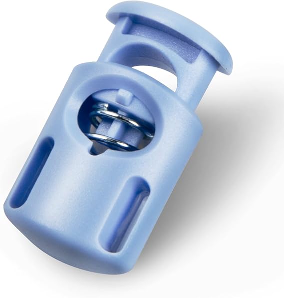 DYZD Plastic Cord Locks End Spring Stop Toggle Stoppers Multi-Colour (10PCS, PowderBlue)