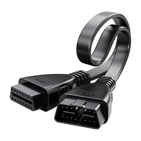 XTOOL OBD2 Extension Cable, 1.64ft OBD II 16 Pin Male to Female Cable | Low Profile Diagnostic Extender Cord for Code Readers & Scan Tools XTOOL A30/A30D/A30M/D7/D8/D8BT/D9/D9Pro/IP616/IP819/IP508