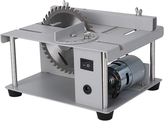 Yadoo Mini Table Saw, 9,000 RPM Power Table Saw, Electric Saw, Small, Tabletop Cutting Machine, Circular Saw, 0-90 Degree Angle Adjustment, For Wood/Substrates/Acrylic/Metal, Strong Cutting