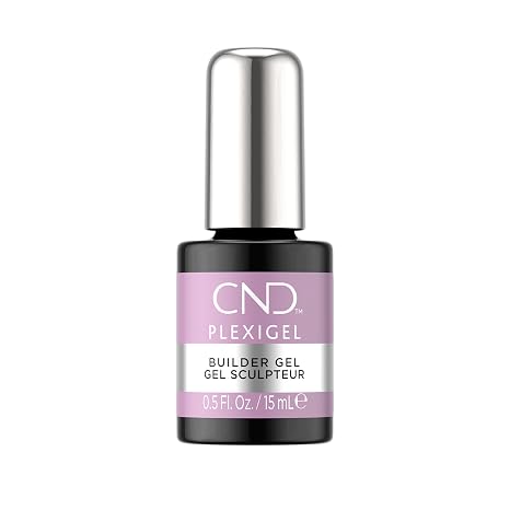 CND Plexigel Color Builder, Cool Berry, 0.5 fl oz | A brush-on gel enhancement that provides strength, architecture, and moderate/long length to the natural nail.