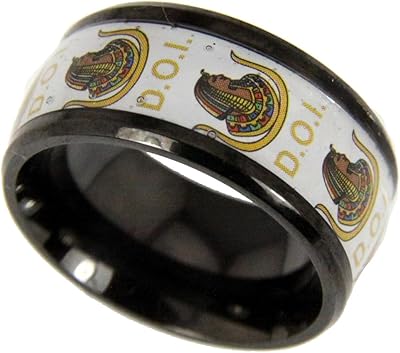 The Quiet Witness T132 DOI Daughters of Isis Stainless Steel Ring Mason Freemason D.O.I. Shrine OES
