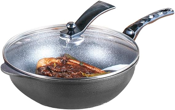 Cookware Non-Stick Frying Pan Steak Pan No Fumes Kitchen Cookware Use for Gas Induction Cooker