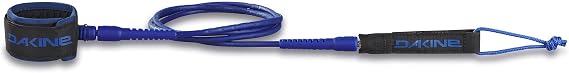 Dakine Comp Plus Surfboard Leash 6ft, Durable Surf Leash with Urethane Dura-Cord, Strong Surf Board Leash with Ankle Cuff and Stainless Steel Swivels