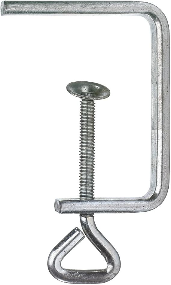 Pebaro 24/05 Fretsaw Clamp Nickel-Plated Span 50 mm 13 x 5 mm Flat Steel for Fretsawing Crafts with Wood