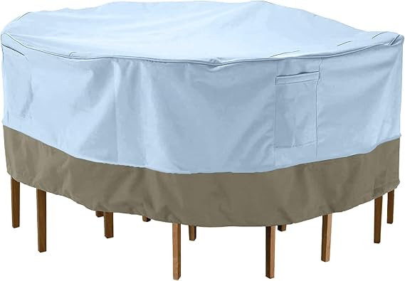 monsoon 74 in. Round Patio Table with Chairs Cover 74L x 74W x 29H