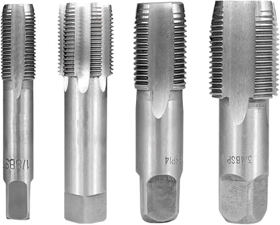 Thread Taps,Thread Chaser, Taper Tap Pipe G1/8 1/2 3/4 1 HSS Taper Pipe Tap BSP Metal Screw Thread Cutting Tools Screw Tap Threading Tools(G1-1/2)