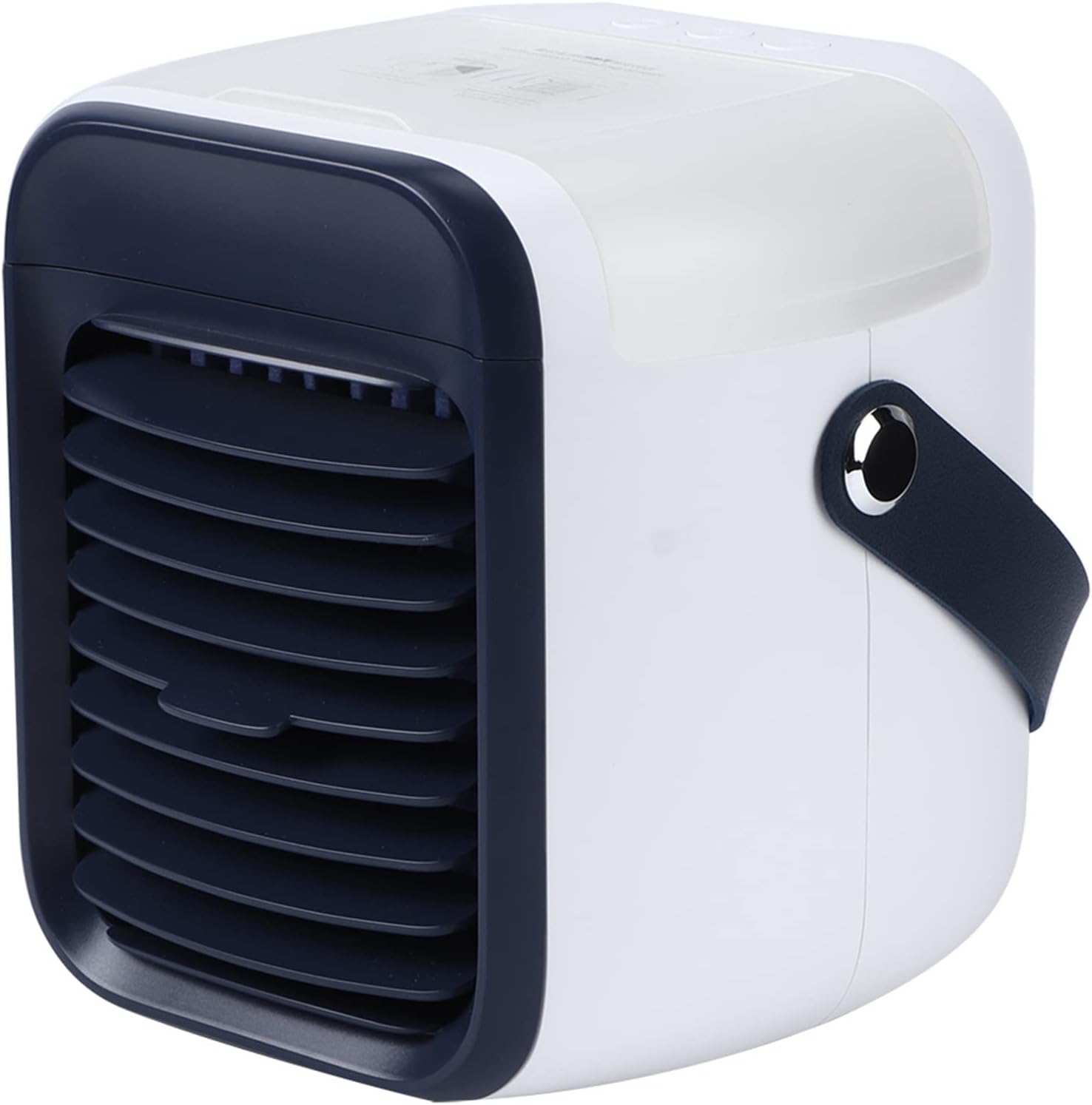Luqeeg Desktop Mini Air Conditioner, Portable Air Cooler Fan with Remote Control, USB Rechargeable Air Circulation Fan, Short Circuit Protection, Stepless Speed Regulation, Rapid CoolingBlue